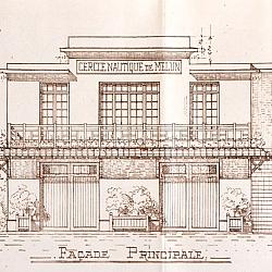 Projet de l'architecte parisien R. Poirier : la façade. Tirage (…)